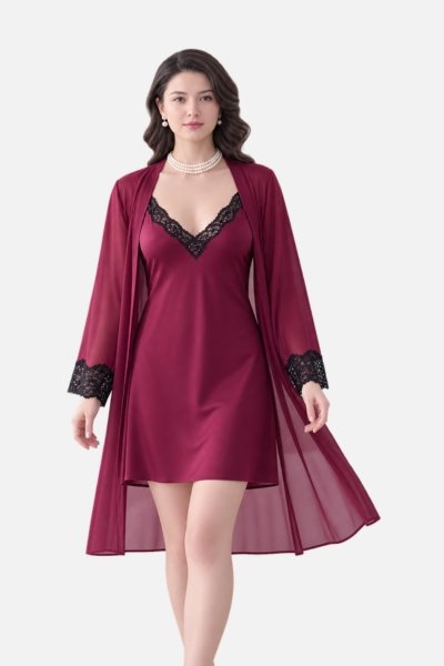 Soft Silk Short Nighty