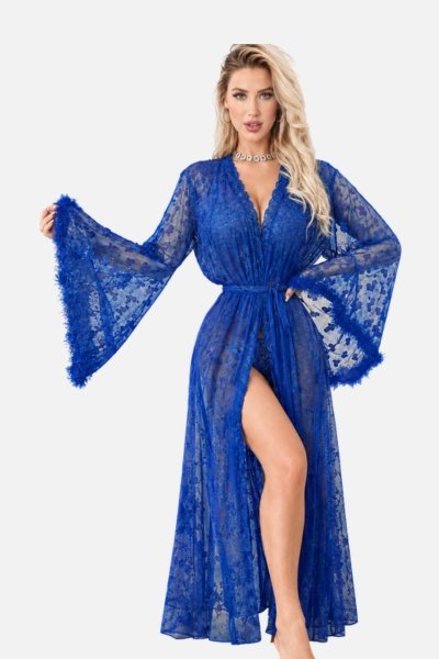 Long Lace Honeymoon Nighty Set