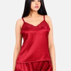 2 Piece Cami Short Silk Nighty Set